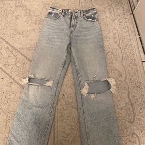 Abercrombie ultra high rise 90s straight jeans